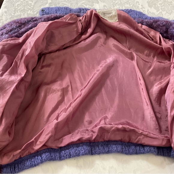 Donegal Design Handwoven Mohair Wool Blend Jacket Sweater Cardigan - Picture 10 of 10